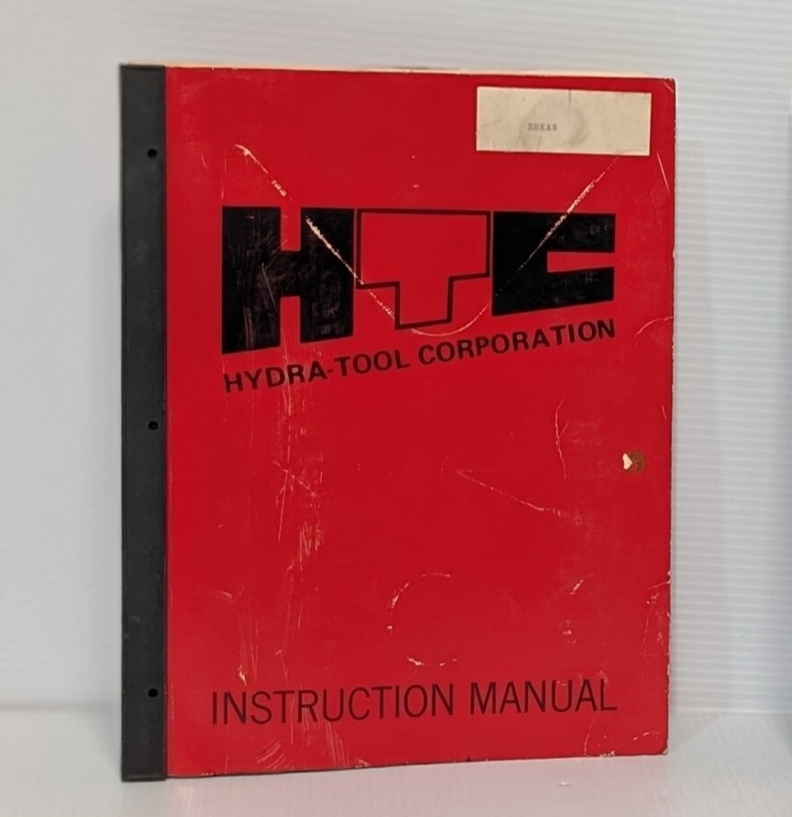 HTC Hydra-Tool Corp. Model 300 Drill Press Op, Maintenance Instruction Manual