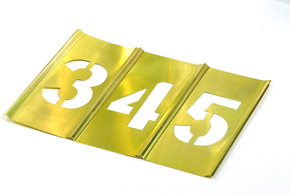 10014 4" Numbers Stencil Set 15 Pc