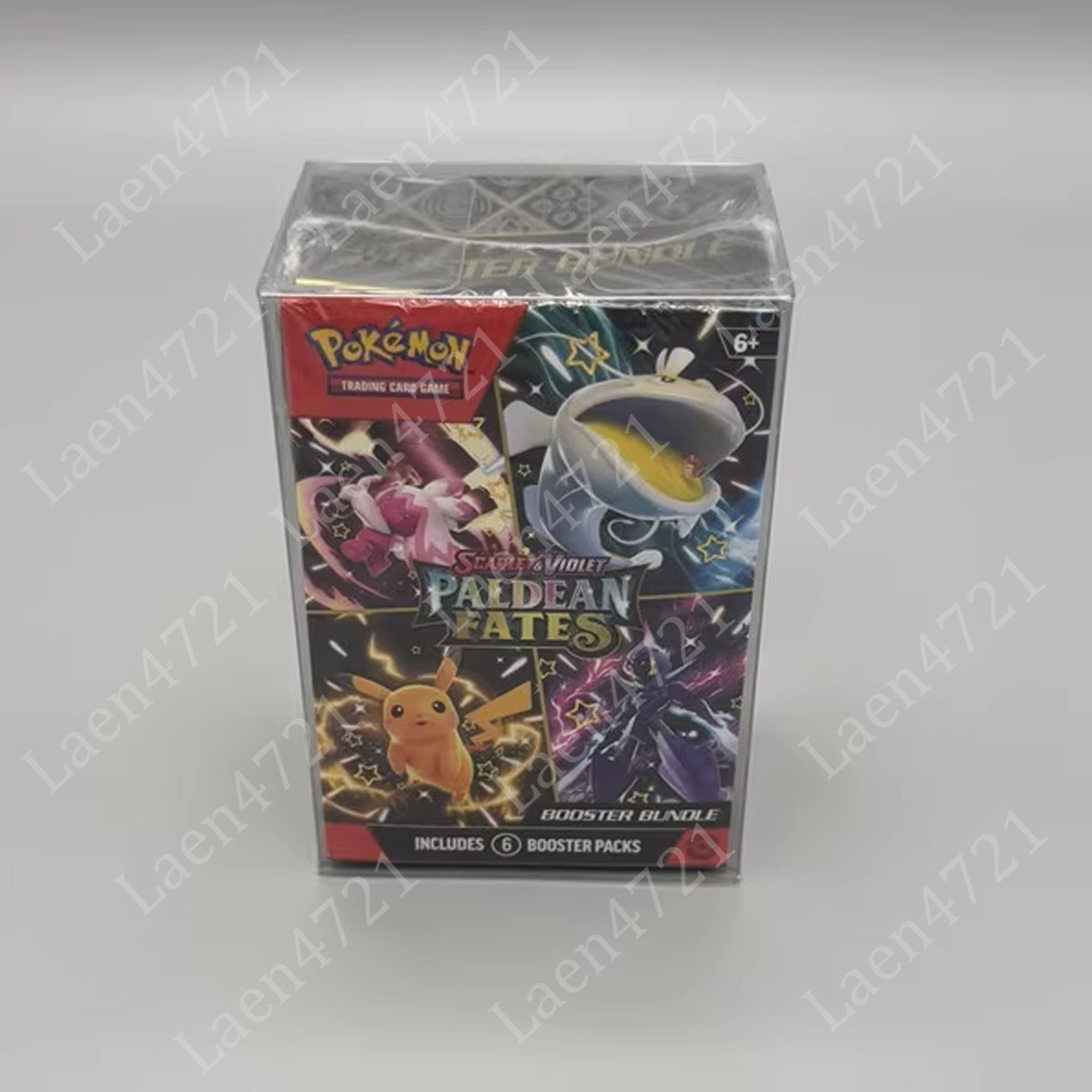 5PC Pokemon Protective Clear Case Protectors for Booster Bundle & Battle Box