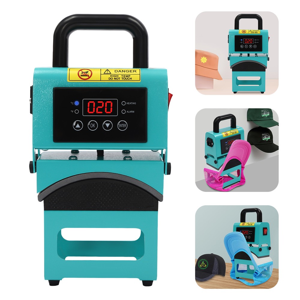 Mini Easy Hat Press Machine, Heat Press Machine for Caps, Cap Press Machine 110V