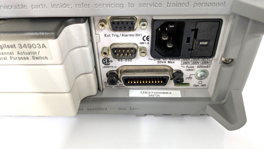 34970A+ 34903A [Calibrated Certificate] Data Acquisition Switch Unit Agilent