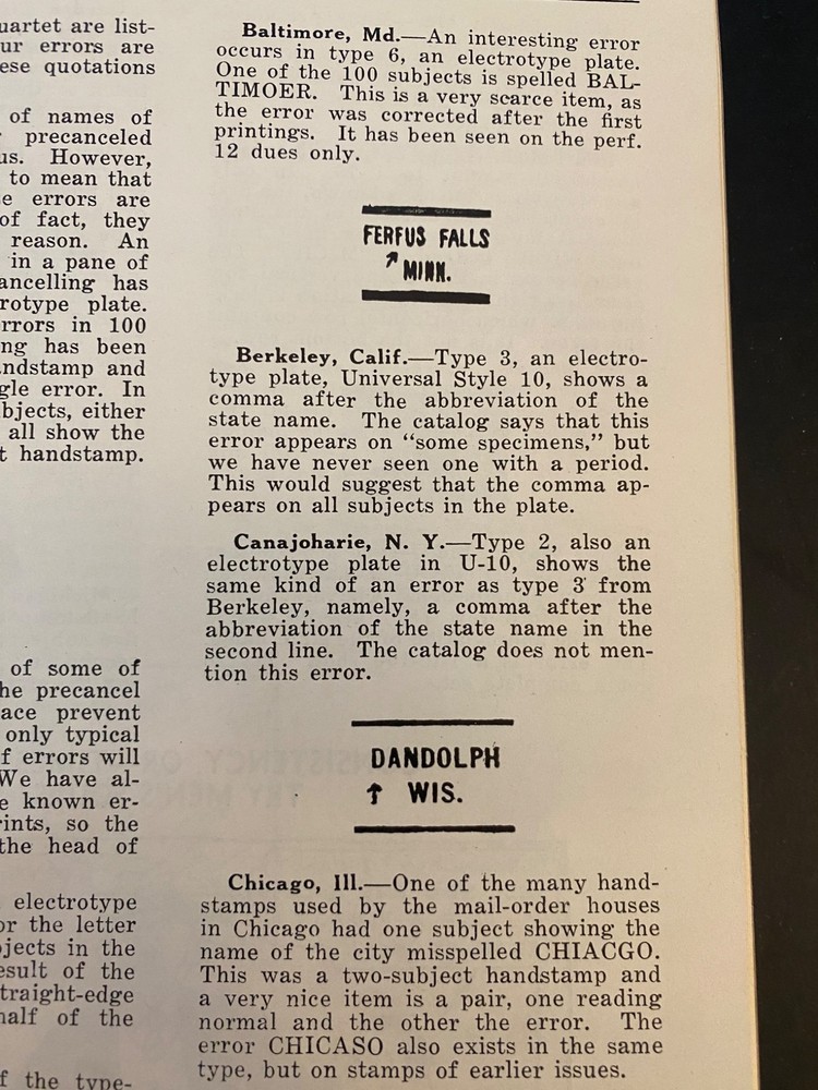 PRECANCELED STAMPS by Adolf Gunesch 1935 & 1936 3rd & 4th Eds History & Types