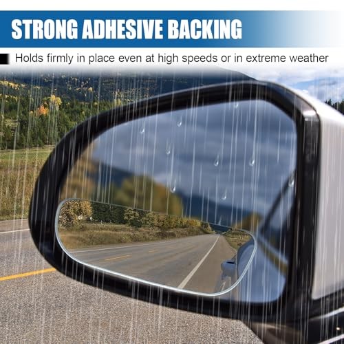 Car Blind Spot Mirror, Adjustable Frameless HD Convex Rearview Side Rectangular