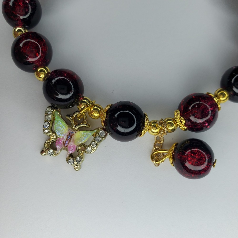 Hand crafted artisan unique gemstone bracelet
