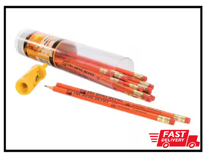 Round Pencils with Pro-Sharp Sharpener (15-Pack)