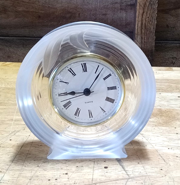 JG Durand Crystal Clock - Needs Battery