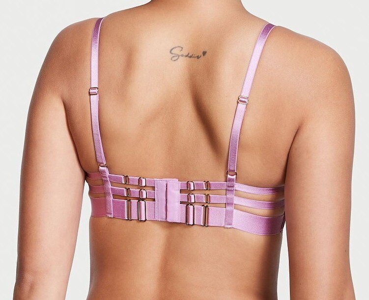 VICTORIA'S SECRET LUXE VERY SEXY UNLINED DEMI STRAPPY BRA CHEEKY PANTY NWT