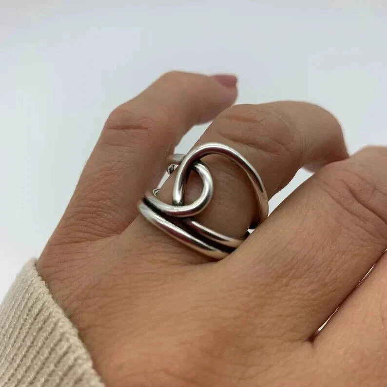 Solid 925 Sterling Silver Band & Dainty Ring Handmade Thumb Ring All Size