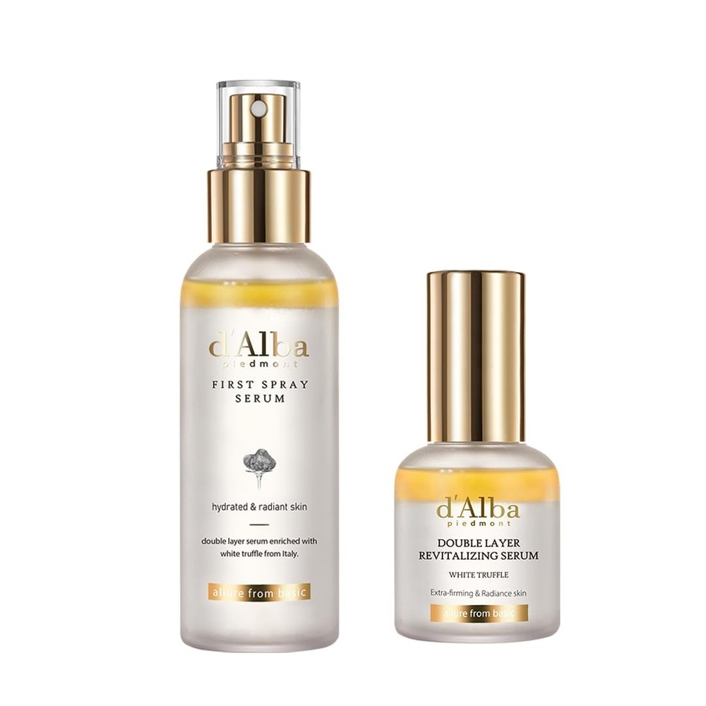 d'Alba White Truffle First Spray & Double Layer Revitalizing Serum Bundle
