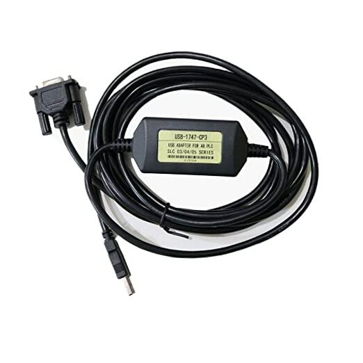 PLC Programming Cable Compatible with AB USB-1747-CP3 SLC 5/03 5/04 5/05