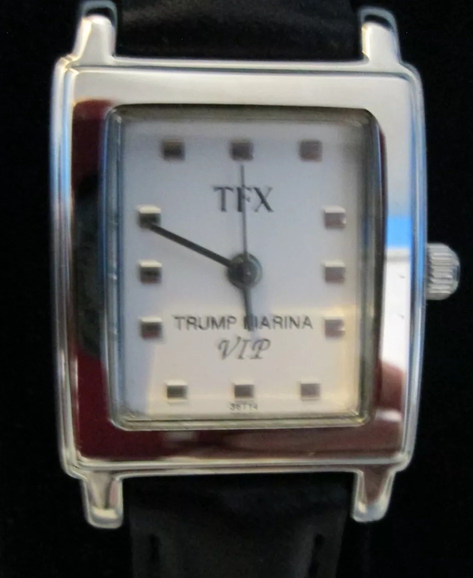 Watch Trump Marina V.I.P.  Watch NIB by TFX/Bulova  Genuine Black Leather Band