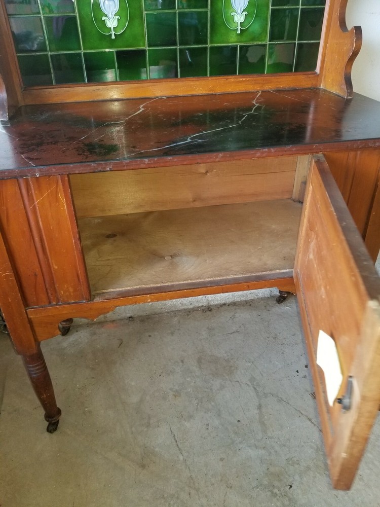 Antique English Side Board Server Commode