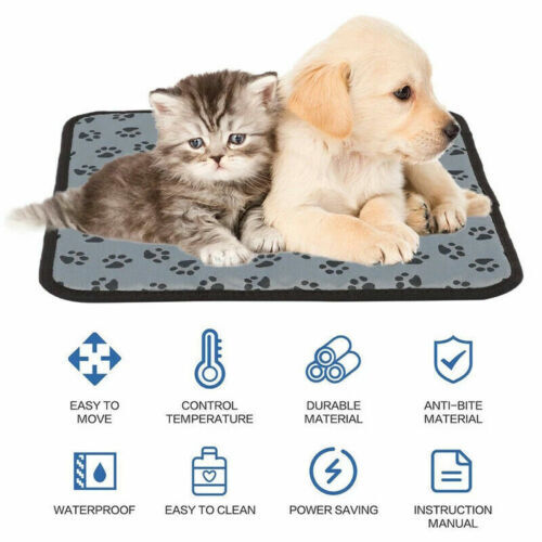 Electric Pet Heating Pad Warmer Heater Bed Heated Mat Waterproof for Dog Cat Pet