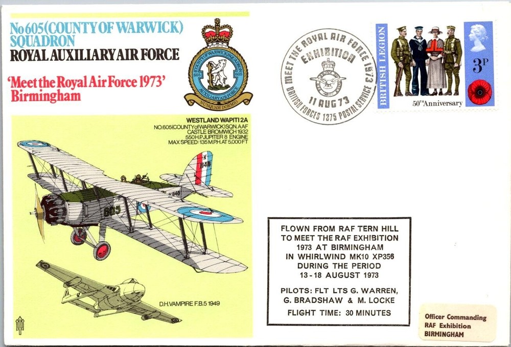 England 1973 Royal Auxiliary Force - J16370