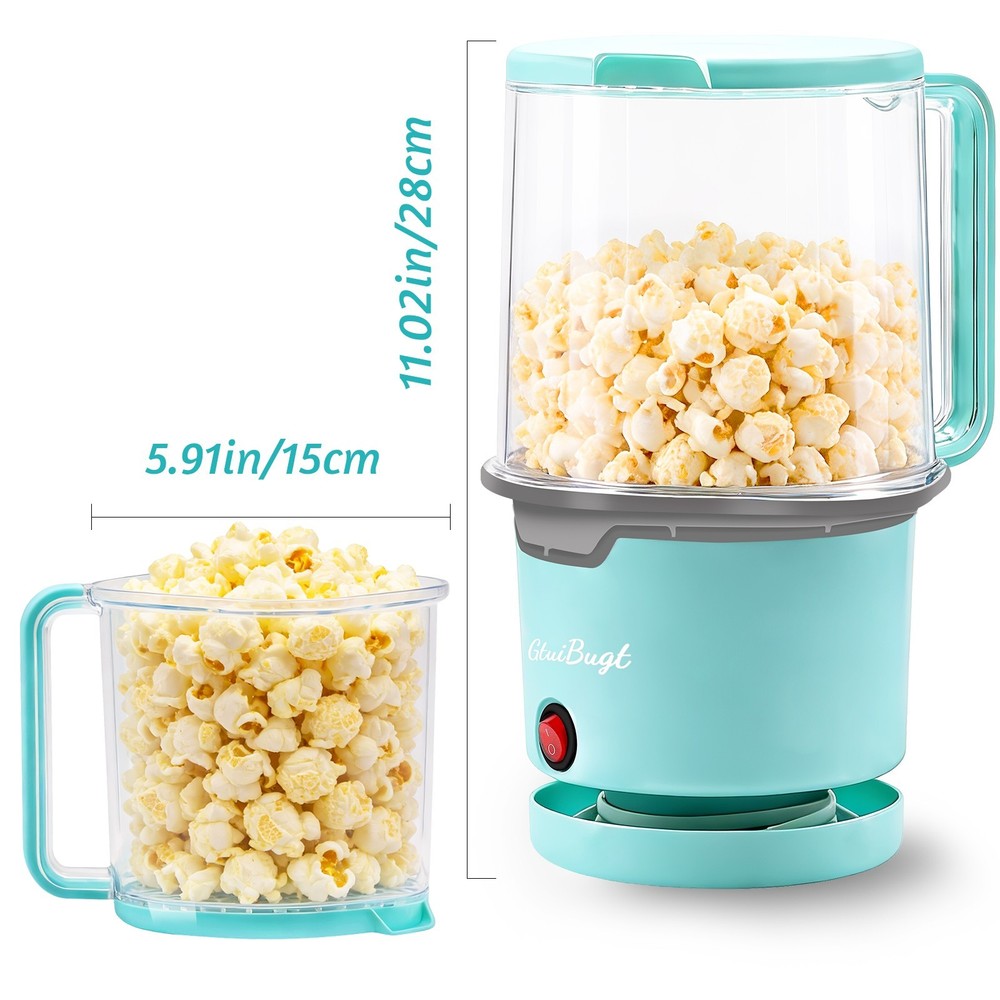 8-Cup Capacity Blue Air Popcorn Maker