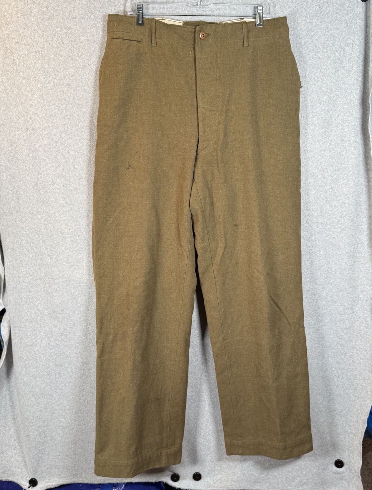 Vintage US Army HEAVY Wool Field Trouser Pants Serge 34x33 Post WWII