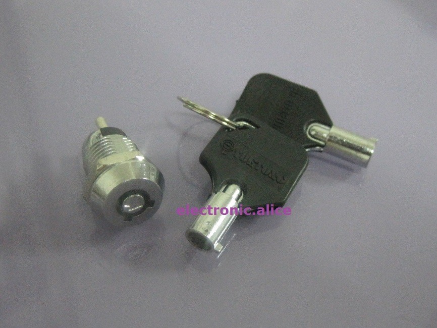 2 pcs Key Switch ON/OFF Lock Switch w/ Plastic Handle new