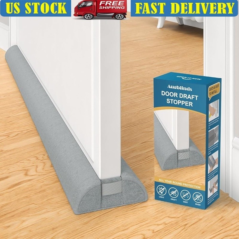 Adjustable Draft Stopper Triangular Door Guard Wind Dust Sound Blocker New