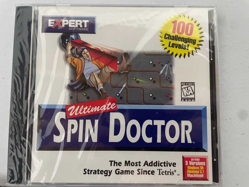 Vintage ULTIMATE SPIN DOCTOR Expert Software Game Win/Mac CD-ROM 1997 New Sealed