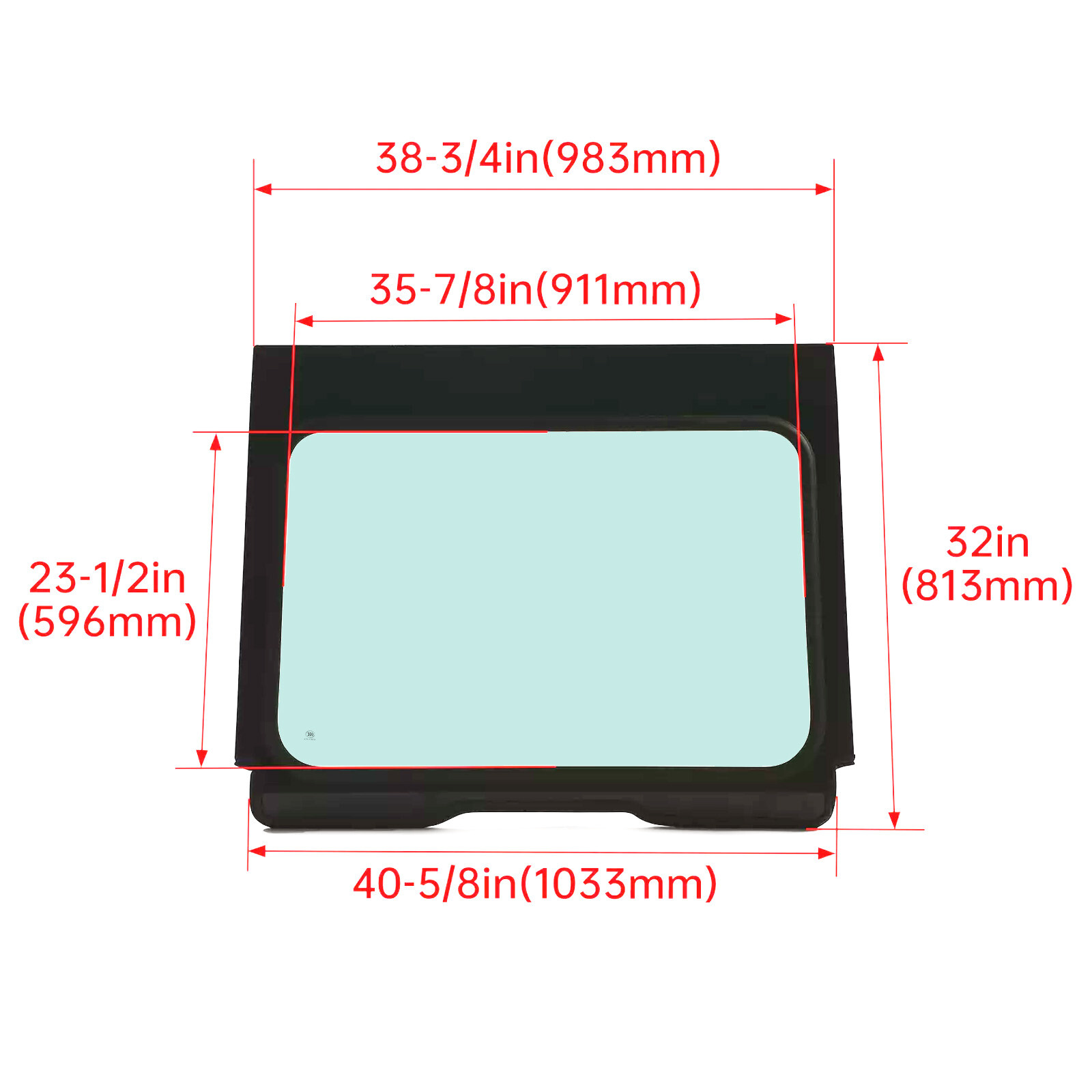 Full Glass Windshield Aluminum Frame For 20-24 Polaris RZR Pro XP 2 and 4 seat