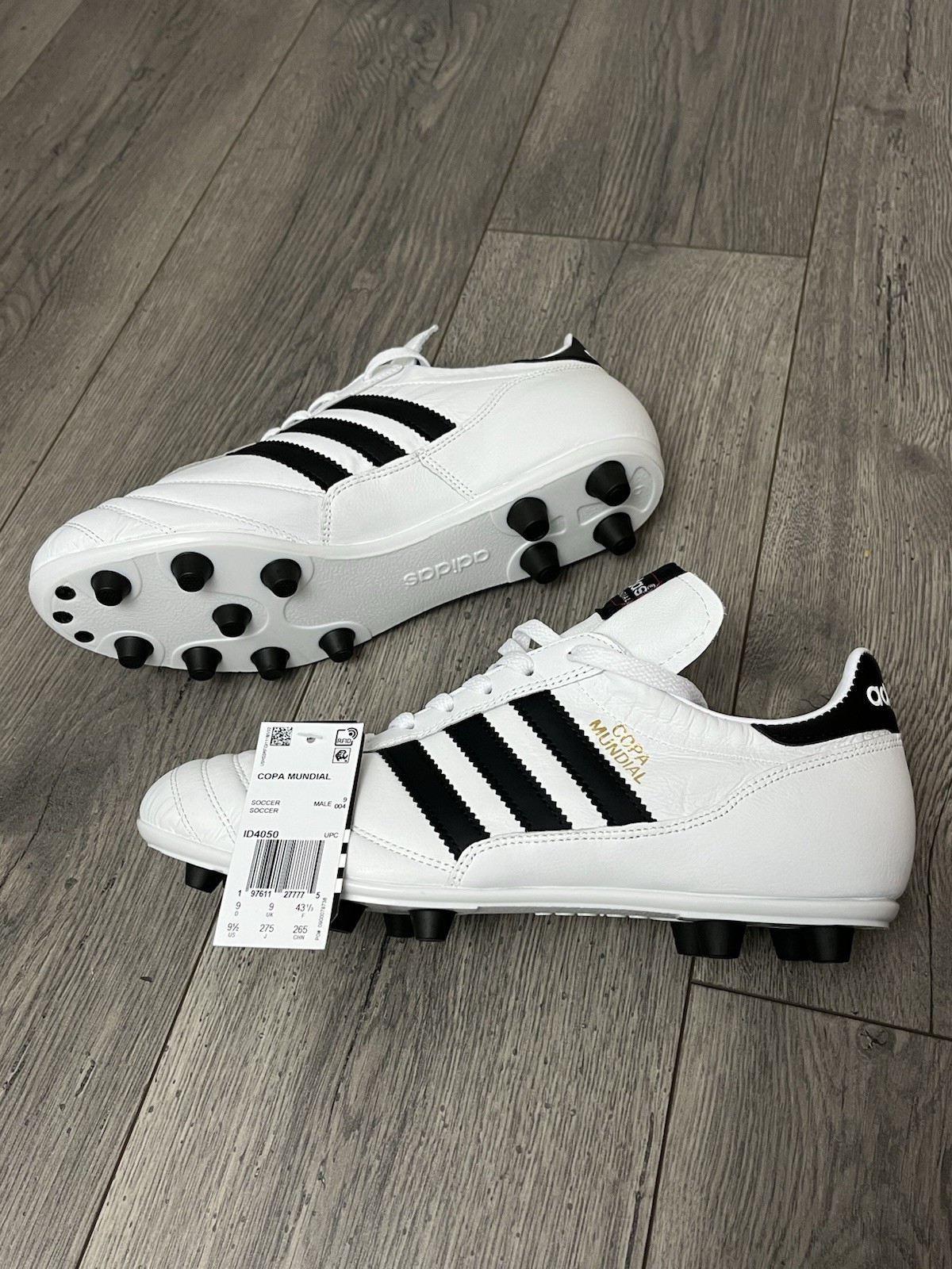 Adidas Copa Mundial FG Soccer Cleats White Leather ID4050 Men's Sizes Brand New