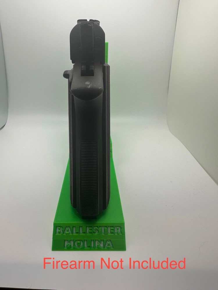 Custom Pistol Stand designed for Ballester Molina 3D Printed safe storage