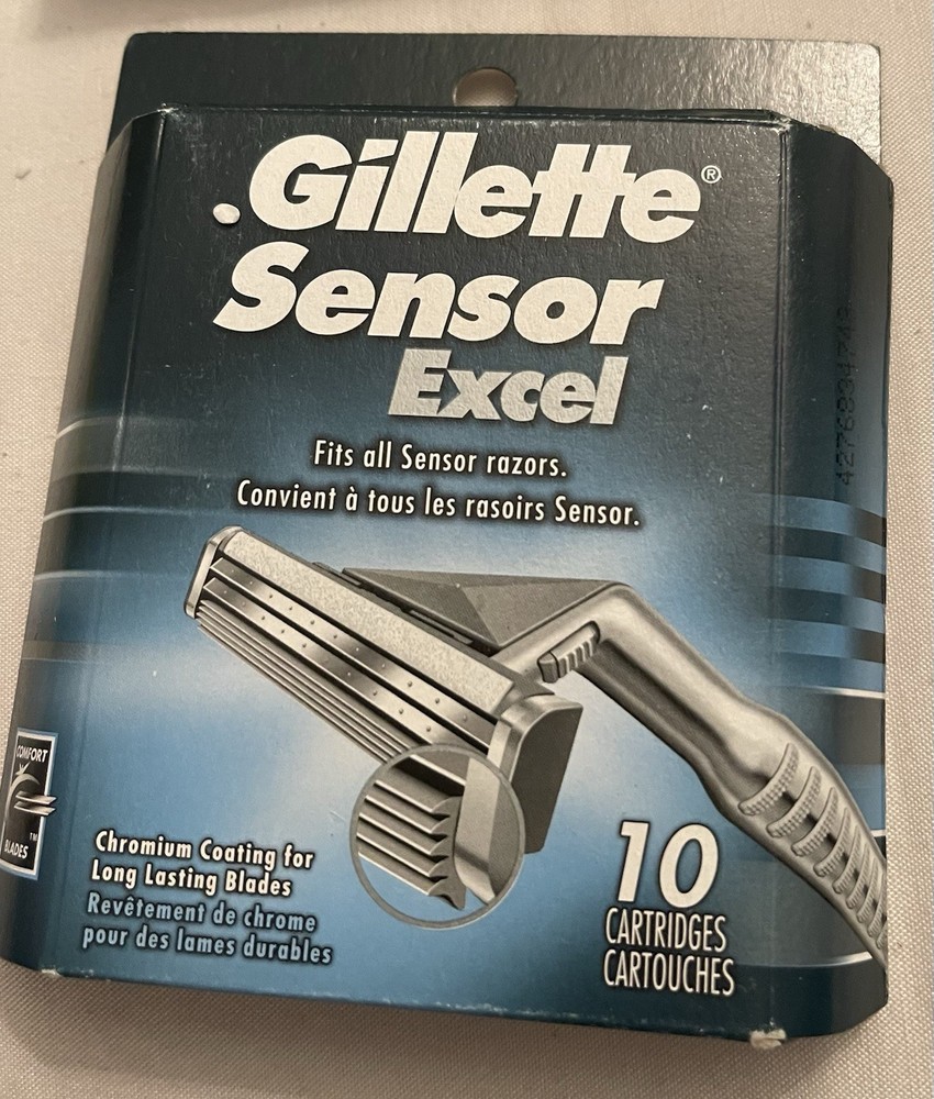 Gillette Sensor Excel Razor Blades Replacement Cartridges 10 Count 🔥