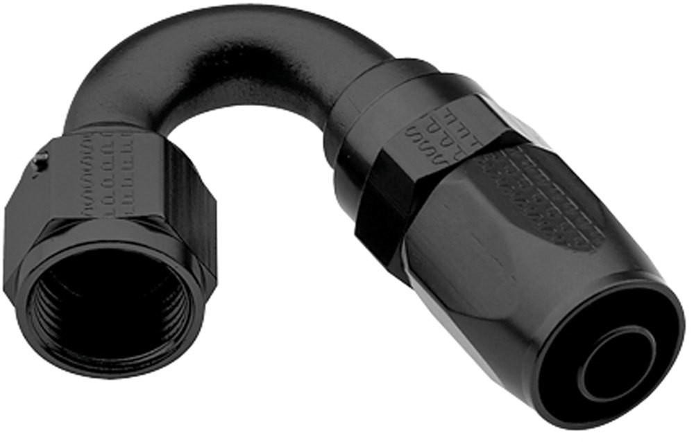 Fragola Performance Systems 231506-Bl Hose Fitting #6 150 Degree Pro-Flow Black