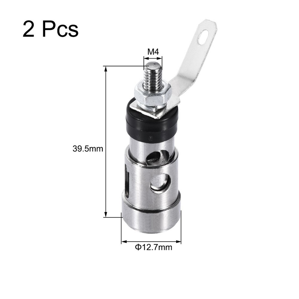 2PCS Amplifier Terminal Connector Binding Post Push Quick Type Spring Loaded