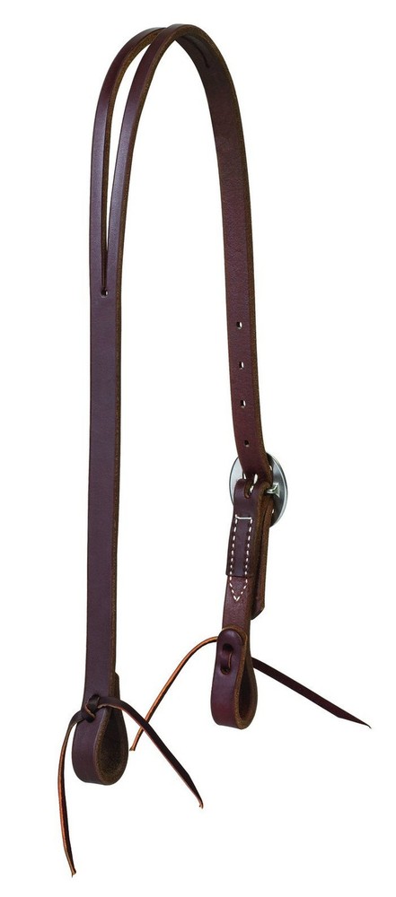 Weaver Leather Single-Ply Working Tack Headstall Split Ear Stainless Hardware