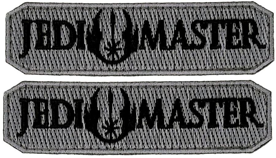 Jedi Master Jedi Logo Embroidered Morale Patch |2PC  HOOK BACKING 3.75"x1"