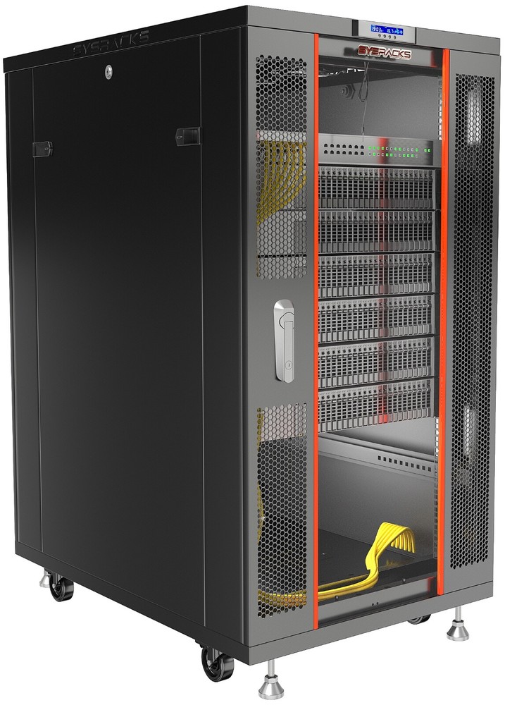 Sysracks 27U 32'' Deep IT Network Data Server Rack Cabinet