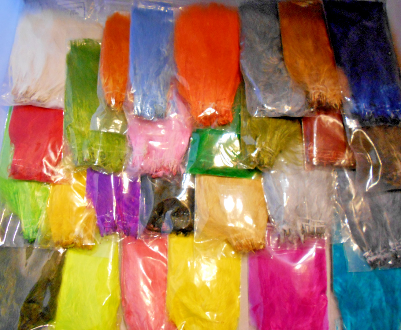 Marabou (Blood Quill) Feathers - 4"- 5" Strung - 20+ Colors Available - 1/4oz pk