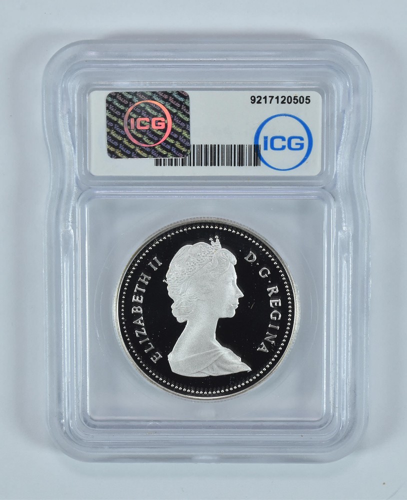 1987 Canada Silver Dollar Davis Strait PR70 DCAM ICG
