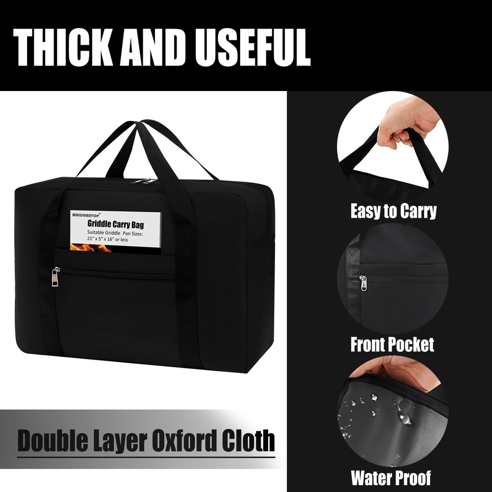 Griddle Carry Bag,Grill Accessory Storage,Large Griddle Accessories Storage B...