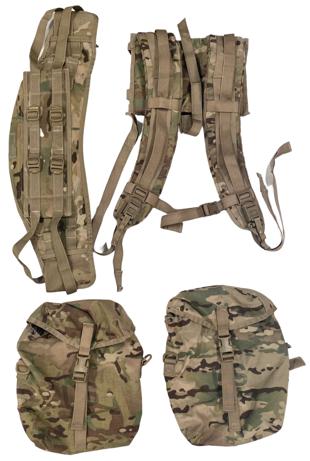 USGI MOLLE II Large Rucksack Complete Multicam/OCP with Sustainment Pouches