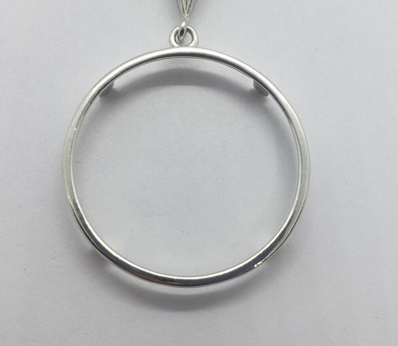 Sterling Silver 1 Onza Plata Libertad Bezel 36 mm Coins Prong Back Square Edge
