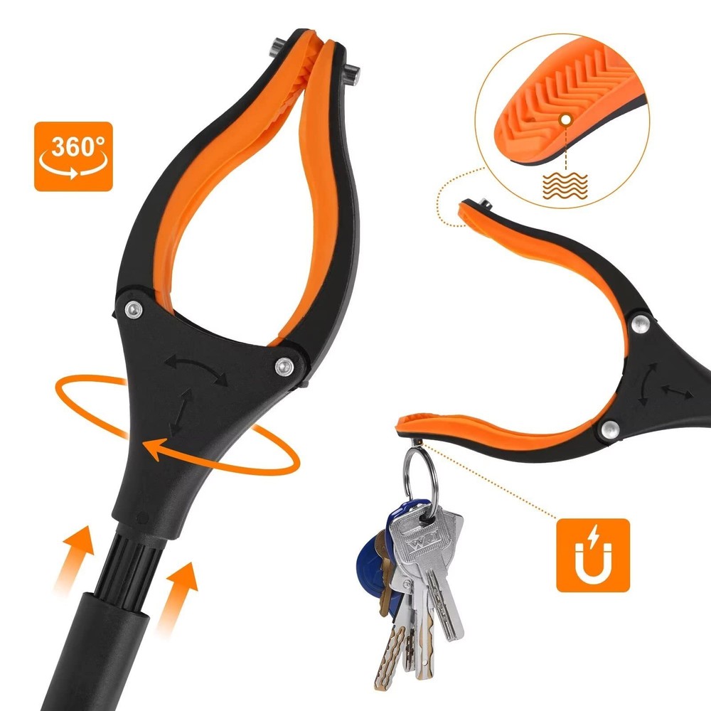 43 Inch Extra Long Grabber Tool Foldable Reaching Tool Grabber Pickup Tool
