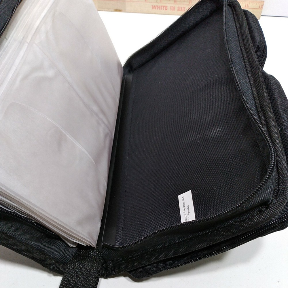 Vintage Case It CD Case Holder Organizer Black