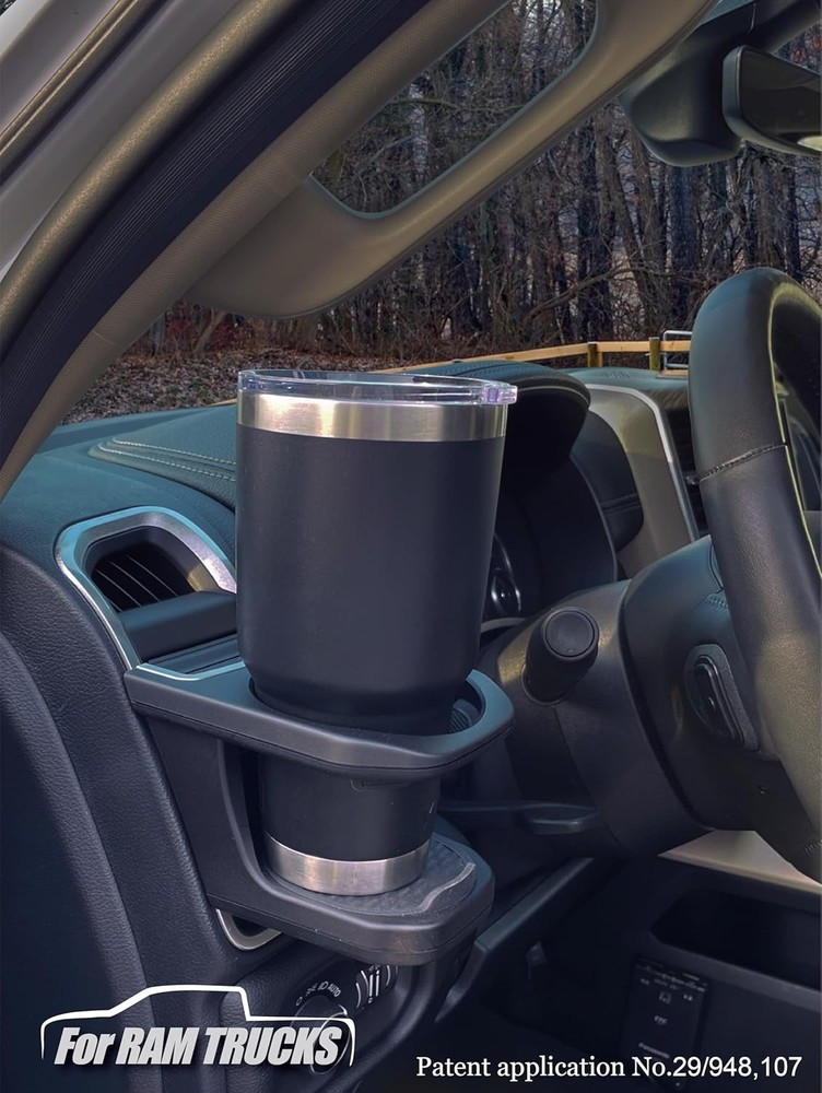 AZUTO RAM Trucks Cup Holder, Drink Folder Beverage Console Black