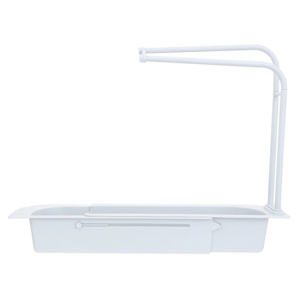 Kitchen Expandable Telescopic Sink Rack Shelf Sponge Drain Storage Basket Holder