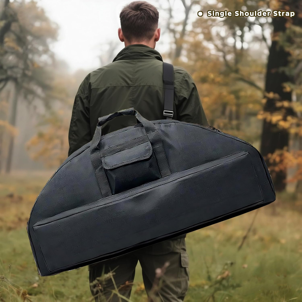 Compound Bow Case Soft Bow Padded Case Light-Weight Bow Carry Bag with Arrow Poc