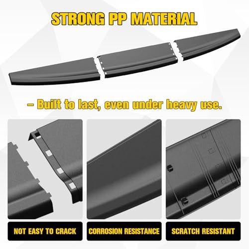 Combined Tailgate Spoiler Molding Cap for Dodge Ram 1500 2009-2019