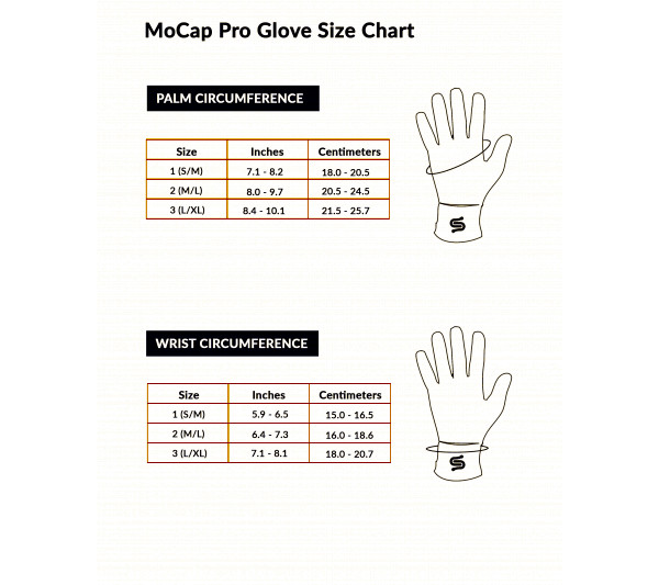 StretchSense Gloves MOCAP PRO Size 1
