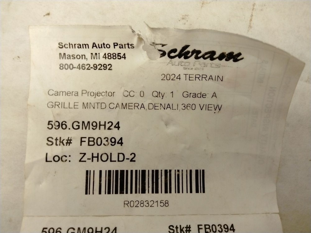 Camera/Projector Camera Front 360 View Mono Vision Fits 22 TERRAIN 2832158