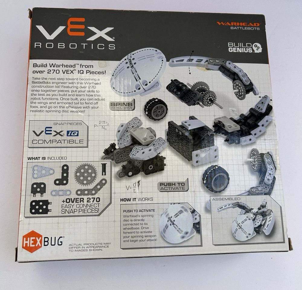 HEXBUG VEX Robotics BattleBots Warhead Construction Kit STEM Building Set New