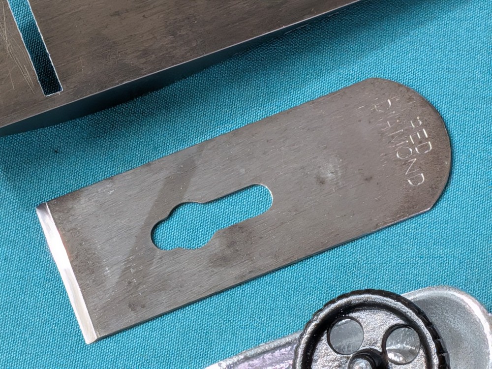 Vintage RED DIAMOND Block Plane 7-1/4" Hefty Feel Modified Paint