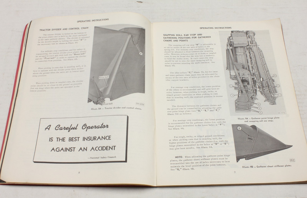 Operator's Manual for McCormick 2-MH Two-row mounted Corn Picker