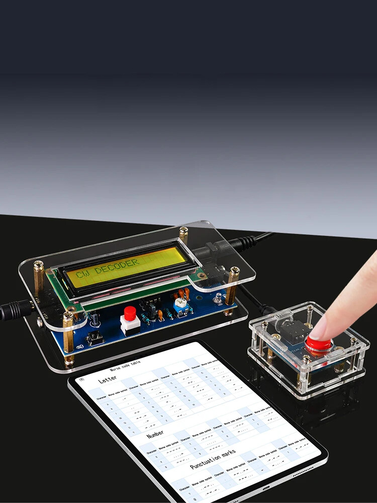 Trainer Morse Code Decoder Keyer Interpreter DIY Electronic Component Kit SET