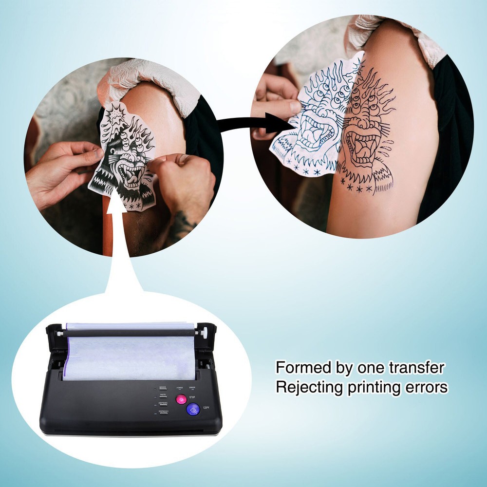 Tattoo Thermal Stencil Maker Tattoo Transfer Copier Printer Machine A4 &A5 Paper